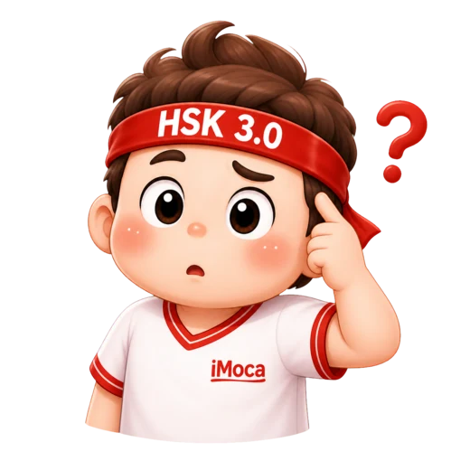 Linh vật iMoca đang suy nghĩ